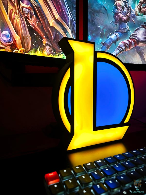 Lampe LED 3D League of Legends – Décoration Gaming RGB | Lightfox