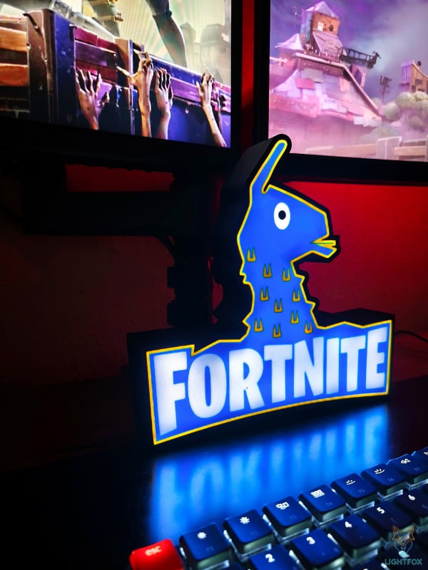 Lampe LED 3D Fortnite – Décoration Gaming RGB | Lightfox