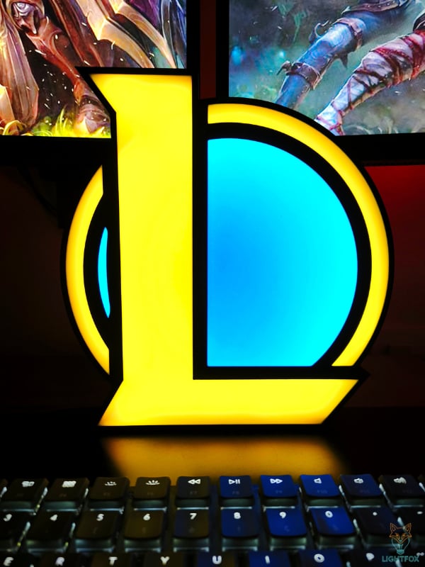 Lampe LED 3D League of Legends – Décoration Gaming RGB | Lightfox