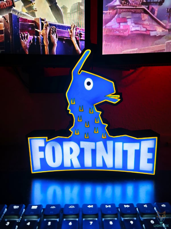 Lampe LED 3D Fortnite – Décoration Gaming RGB | Lightfox