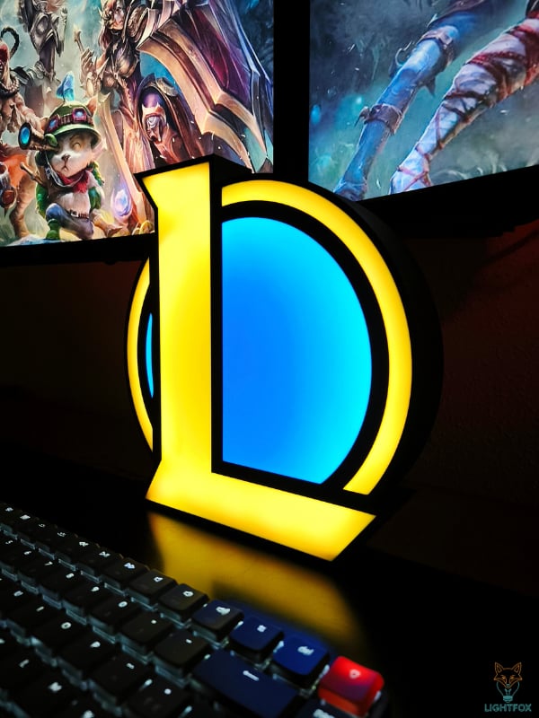 Lampe LED 3D League of Legends – Décoration Gaming RGB | Lightfox