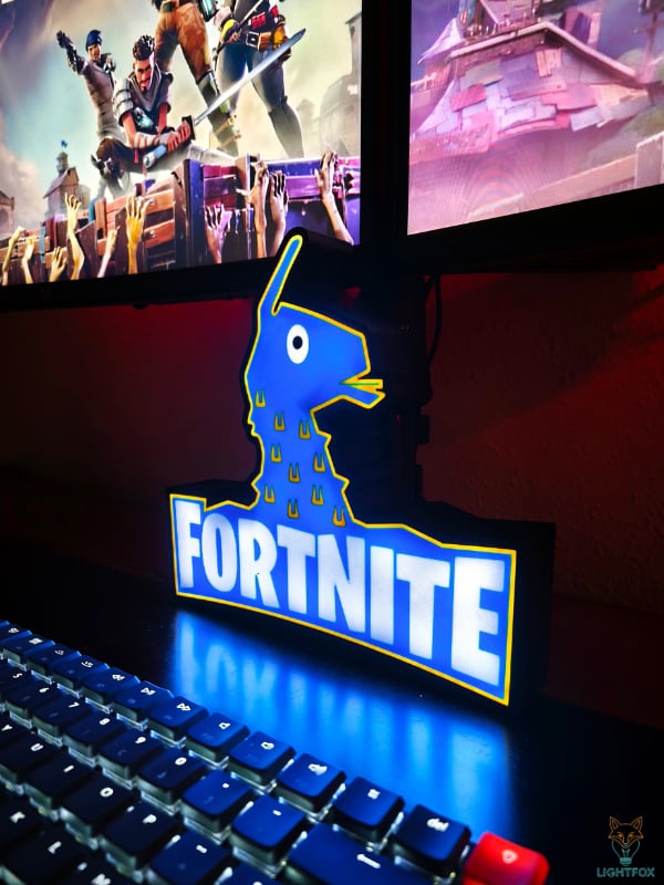 Lampe LED 3D Fortnite – Décoration Gaming RGB | Lightfox