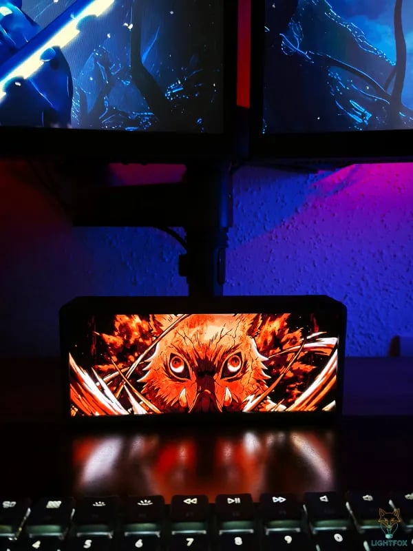 Lampe LED 3D Inosuke – Demon Slayer RGB | Lightfox