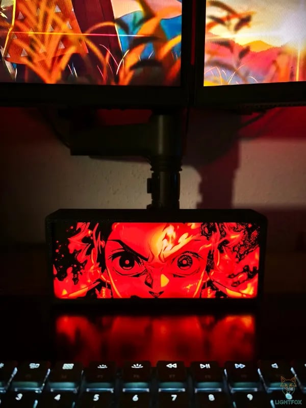 Lampe LED 3D Demon Slayer Tanjiro – Décoration Gaming RGB | Lightfox
