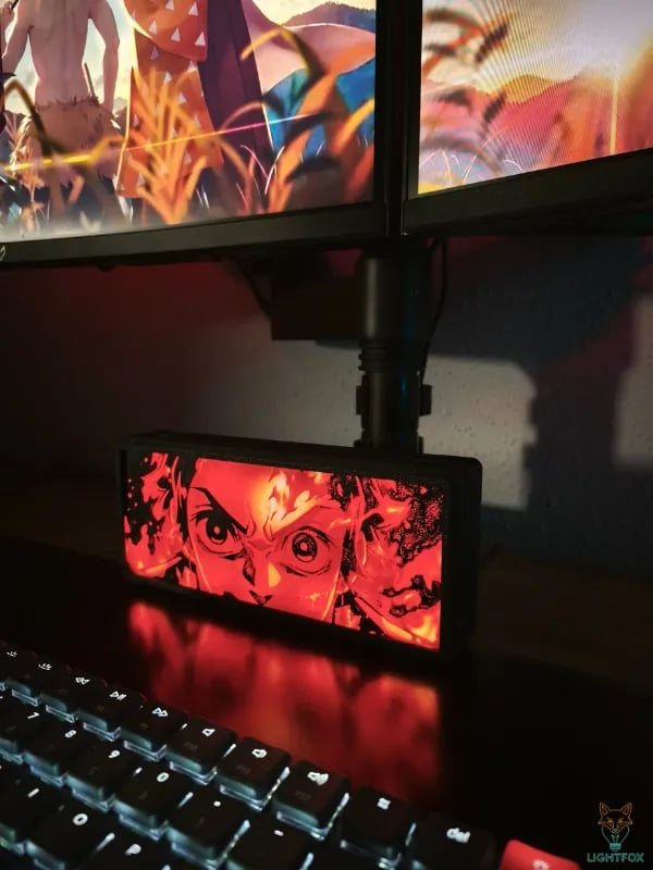 Lampe LED 3D Demon Slayer Tanjiro – Décoration Gaming RGB | Lightfox