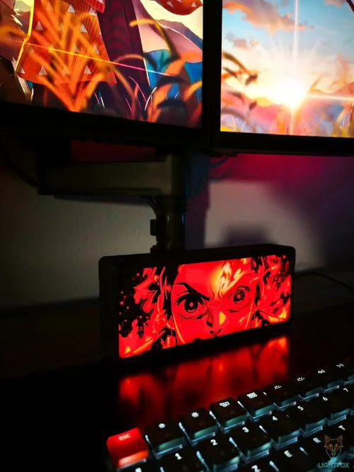 Lampe LED 3D Demon Slayer Tanjiro – Décoration Gaming RGB | Lightfox