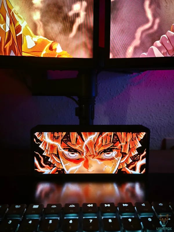 Lampe LED 3D Zenitsu – Demon Slayer RGB | Lightfox