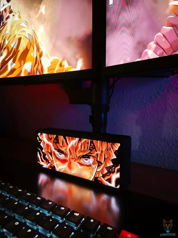 Lampe LED 3D Zenitsu – Demon Slayer RGB | Lightfox