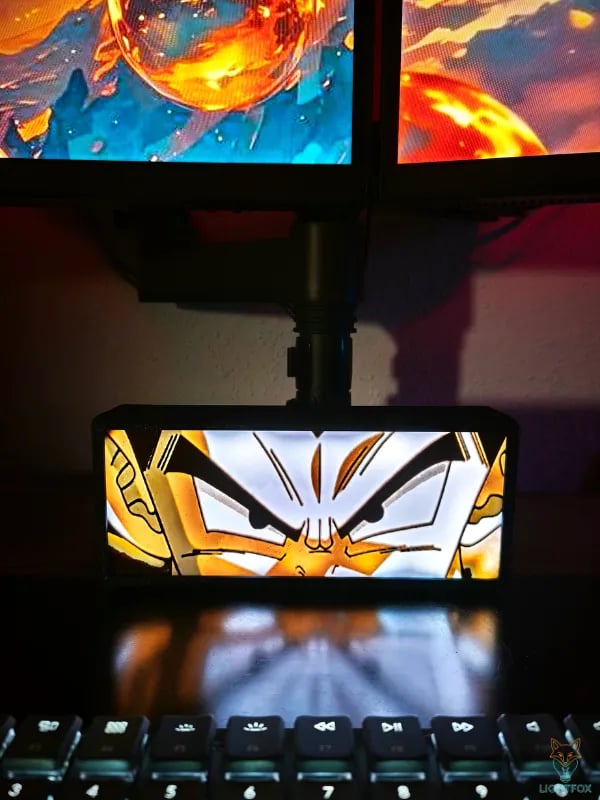 Lampe LED 3D Dragon Ball Vegeta – Décoration Gaming RGB | Lightfox