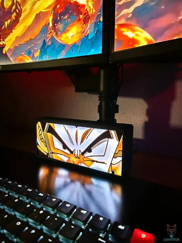 Lampe LED 3D Dragon Ball Vegeta – Décoration Gaming RGB | Lightfox