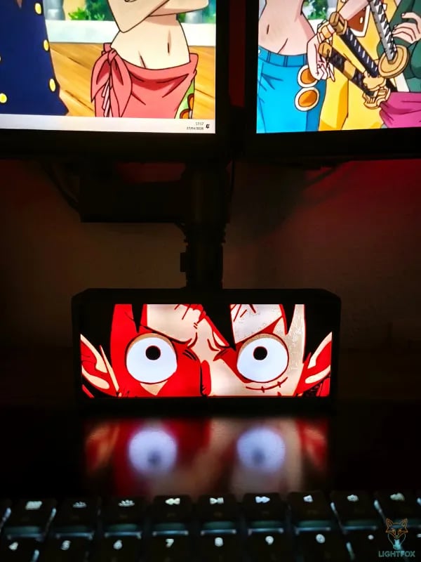 Lampe LED 3D One Piece Luffy – Décoration Gaming RGB | Lightfox