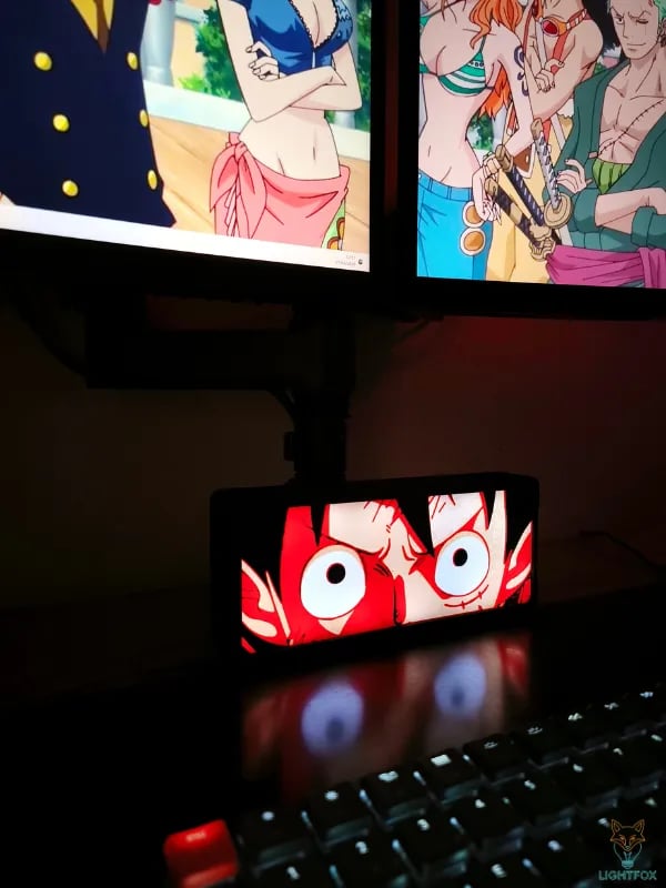 Lampe LED 3D One Piece Luffy – Décoration Gaming RGB | Lightfox