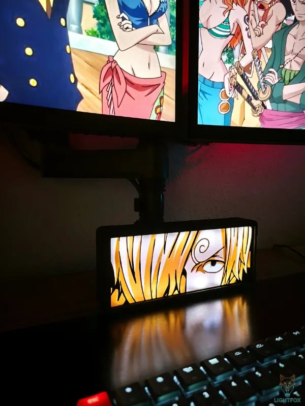 Lampe LED 3D One Piece Sanji – Décoration Gaming RGB | Lightfox