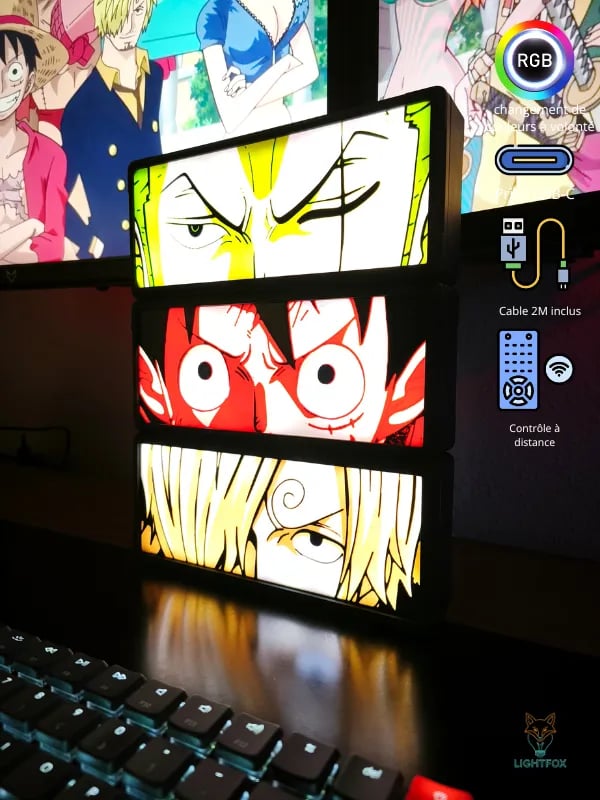 Collection One Piece SnapLink – Luffy, Zoro & Sanji | Lightfox