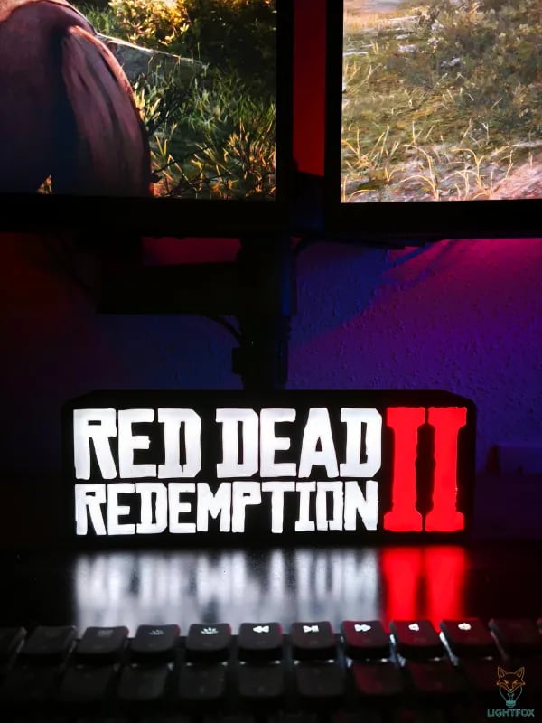 Lampe LED 3D Red Dead Redemption 2 — Décoration Gaming RGB | LightFox